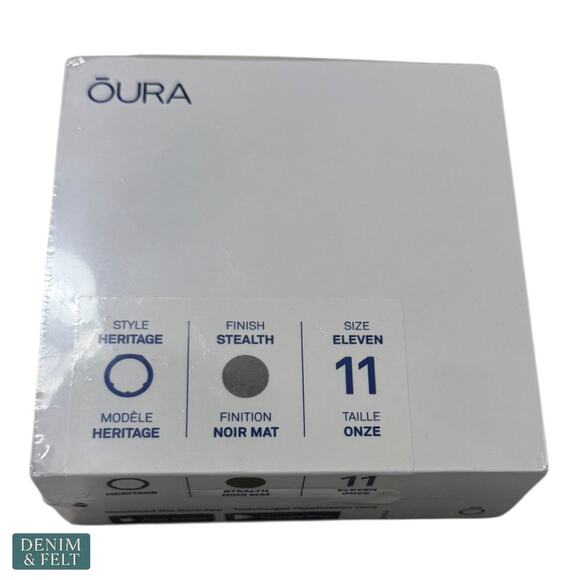 Oura Ring Gen3 Heritage Stealth Size 11 Smart Fitness Sleep Health Tracker NEW - Picture 1 of 8